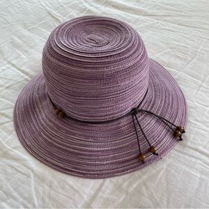 CTR Summit Ladies Breeze Wide Brim Lilac Lavender Purple Crushable Straw Sun Hat